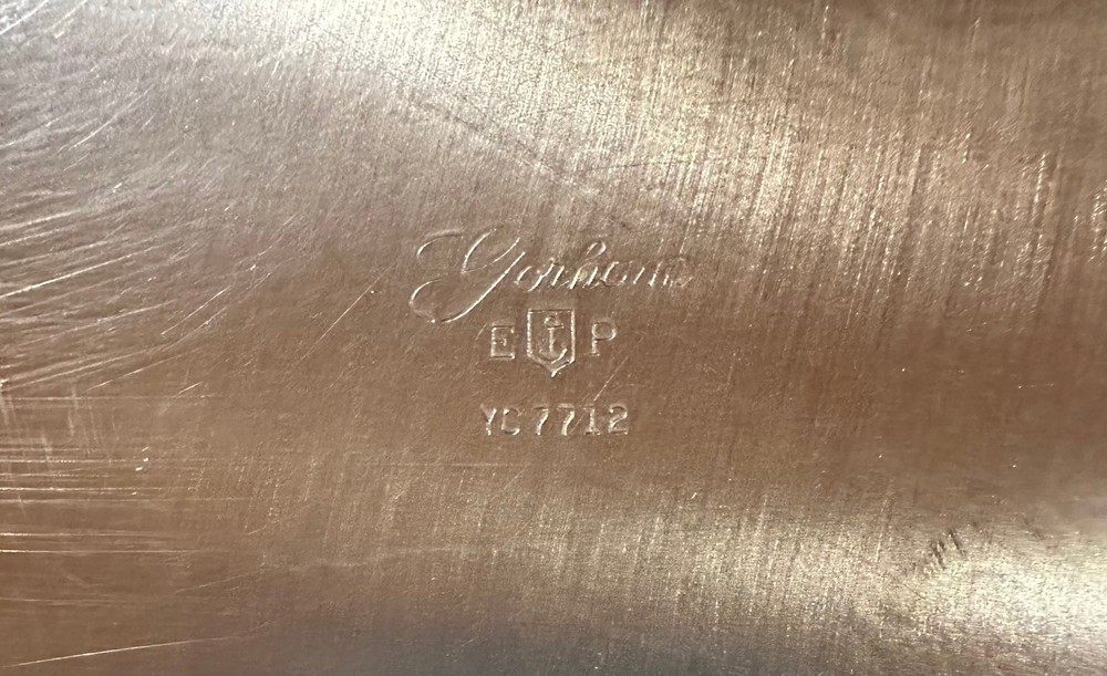 A Gorham Original Deep Serving Platter Floral Design Large