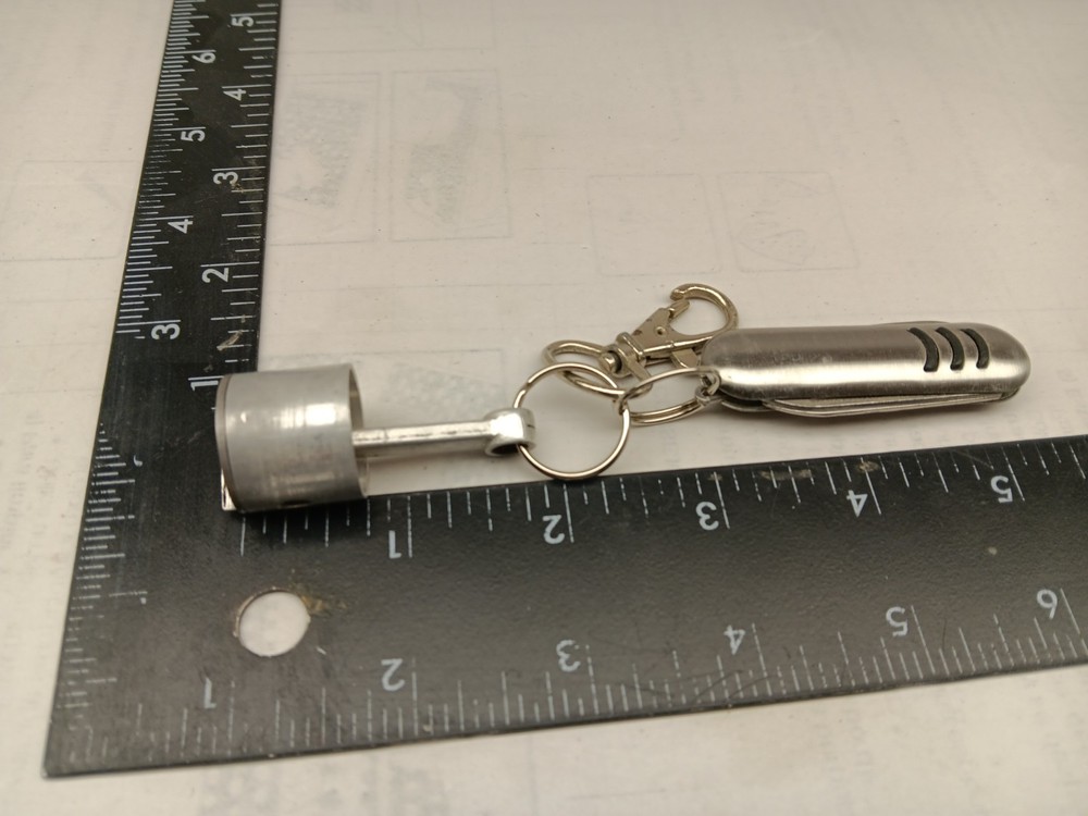 RC Engine Piston, Conrod & Pin Keychain Model Engines