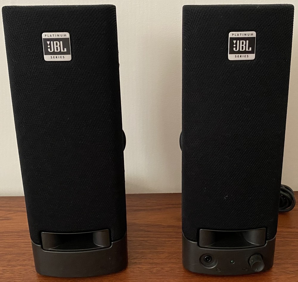 JBL Platinum Series Wired Computer Speakers Model SP08A11 Tested And Working