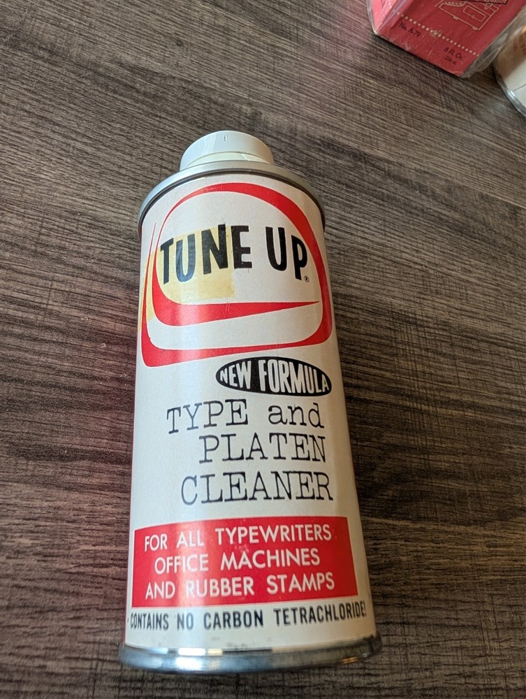 Vintage Typewriter Cleaning  Bottles tune up empty