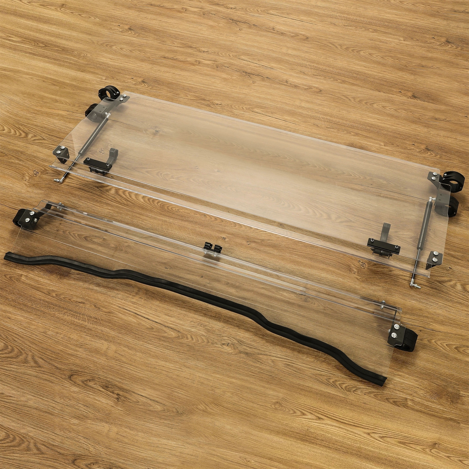 Scratch Resistant Flip Windshield For 2016+Kawasaki Mule Pro FXT / DXT / DX / FX