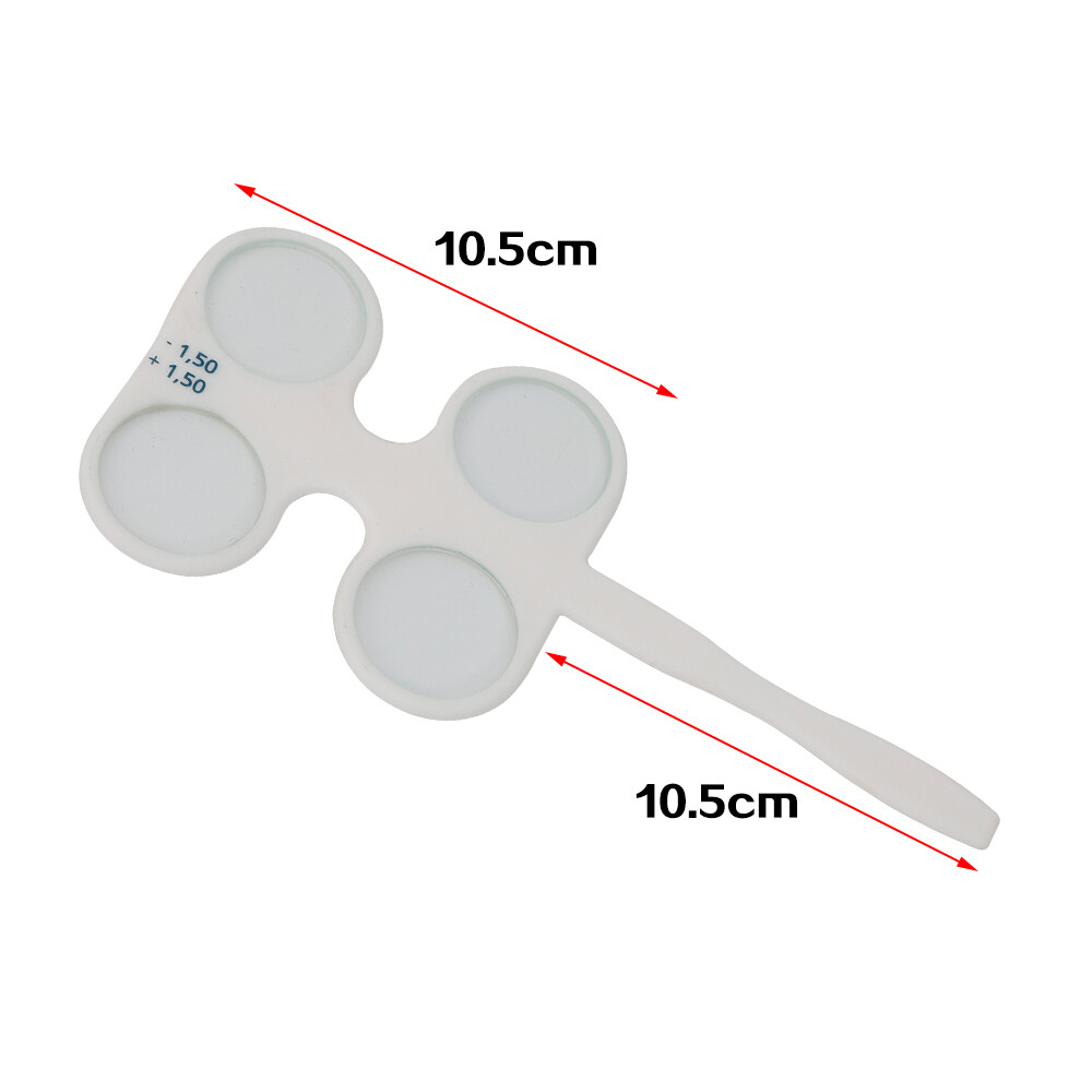 White Optical Flipper Optometry Plastic Flip for Lens Confirmation Test Tools