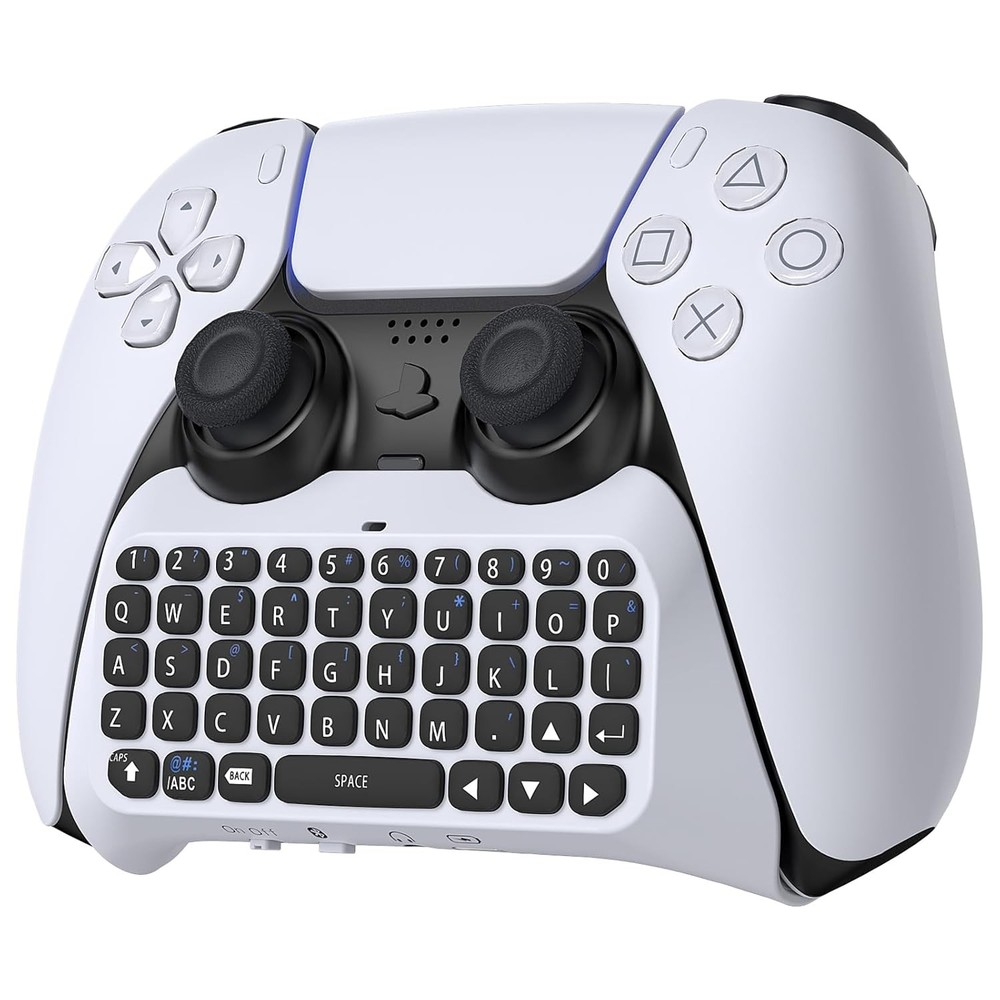 Wireless Controller Keyboard for PS5/PS5 Pro, Bluetooth 3.0Mini White