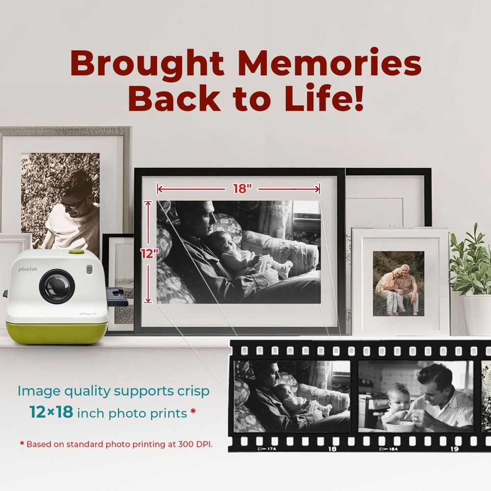 Plustek eFilm V - Slide & Negative Scanners, Quickly Convert 35mm / 110 / APS