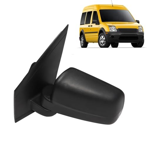 Black Left Side Mirror Assembly Compatible with 2011-2013 Transit Connect Side