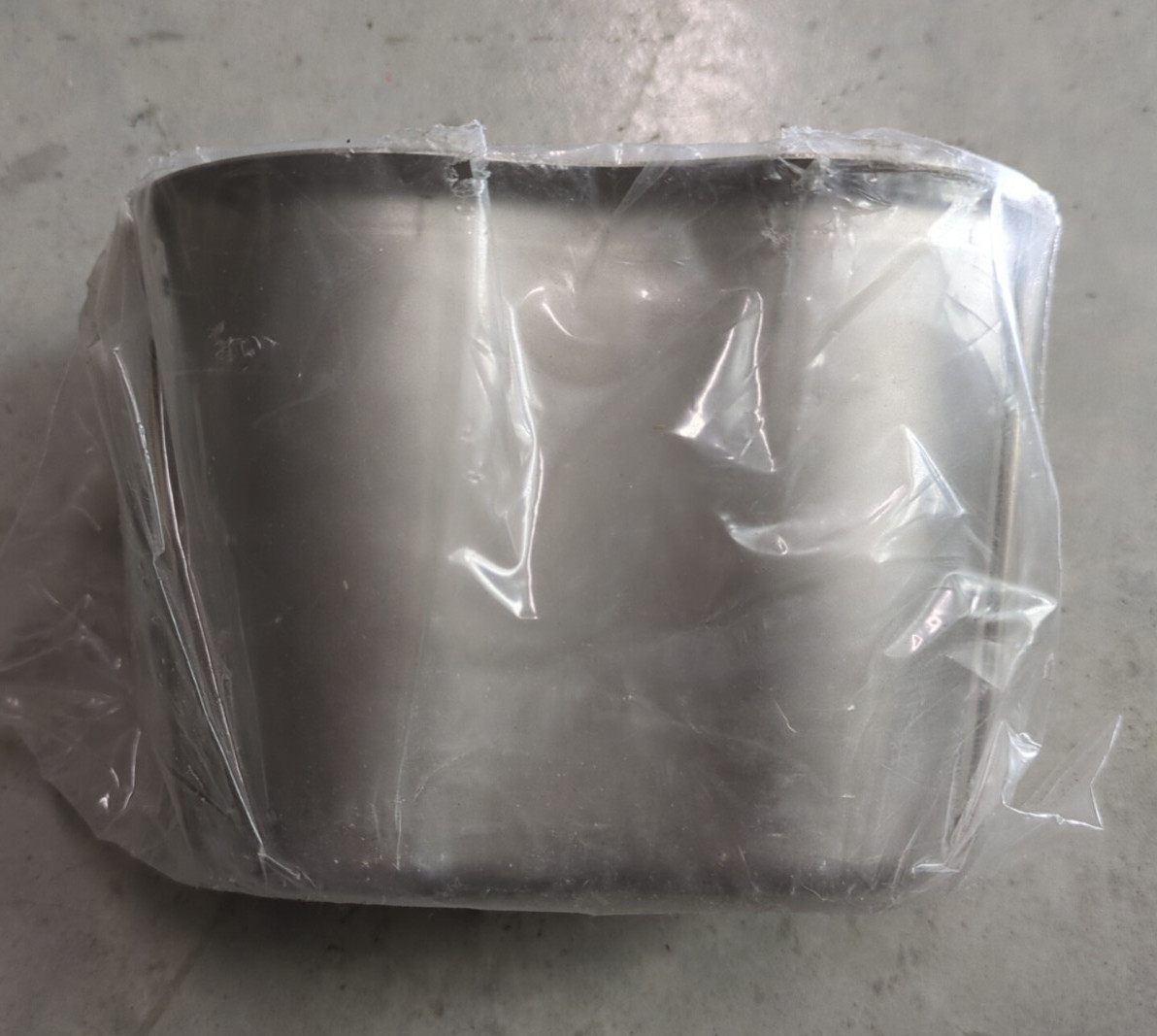 Vintage New in pkg Desert Storm Era US Military 1-Quart Steel Canteen Cup NOS