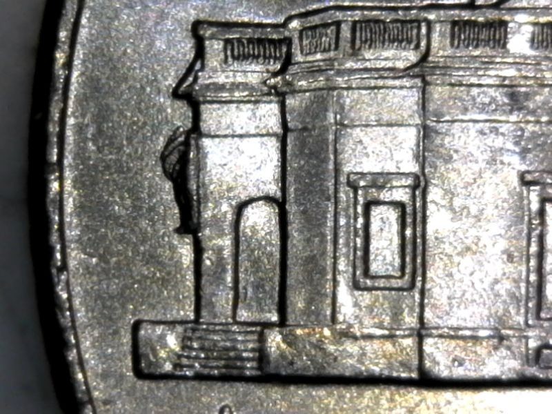 2020-P Jefferson Nickel Massive Bee Hive Error On Reverse