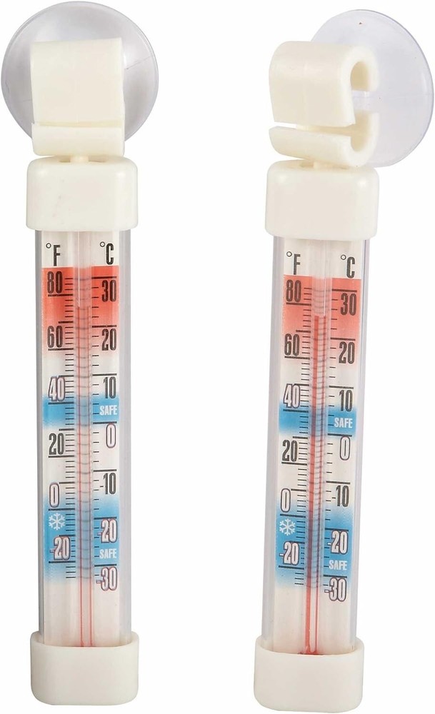 Freezer Refrigerator Fridge Thermometer Vertical, Winware TMT-RF1, 2 Pack