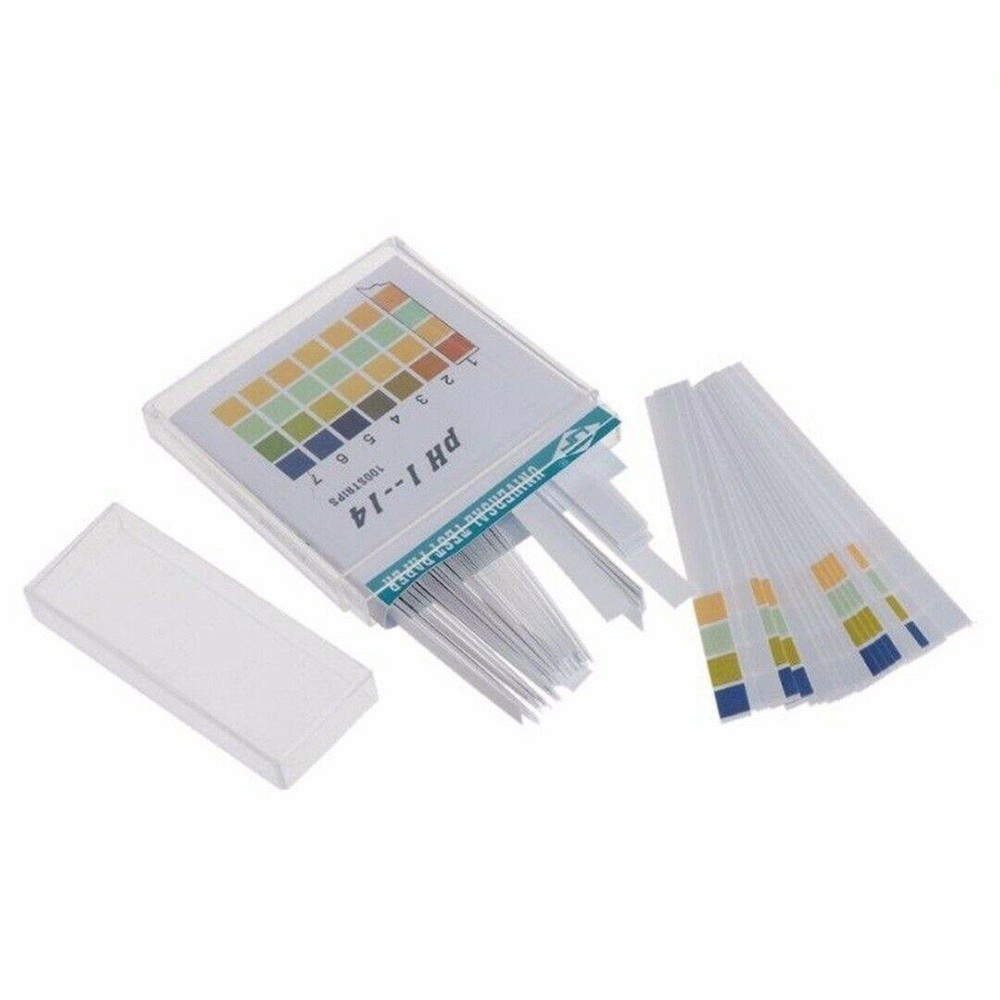 100pcs PH Test Strips Test Paper 1-14 PH Range Indicator Strips 87*67*11mm Pack