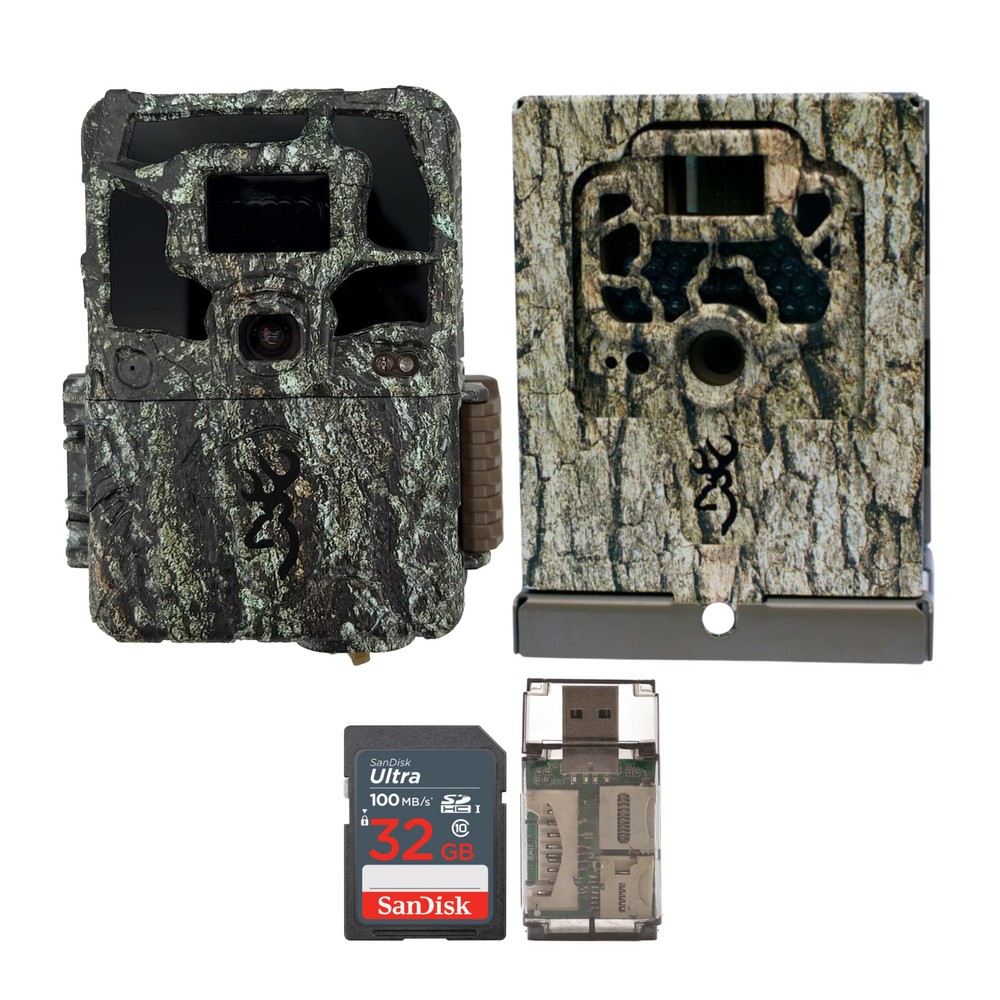 Browning Dark Ops Pro X Trail Camera w Memory Card Security Box Bundle