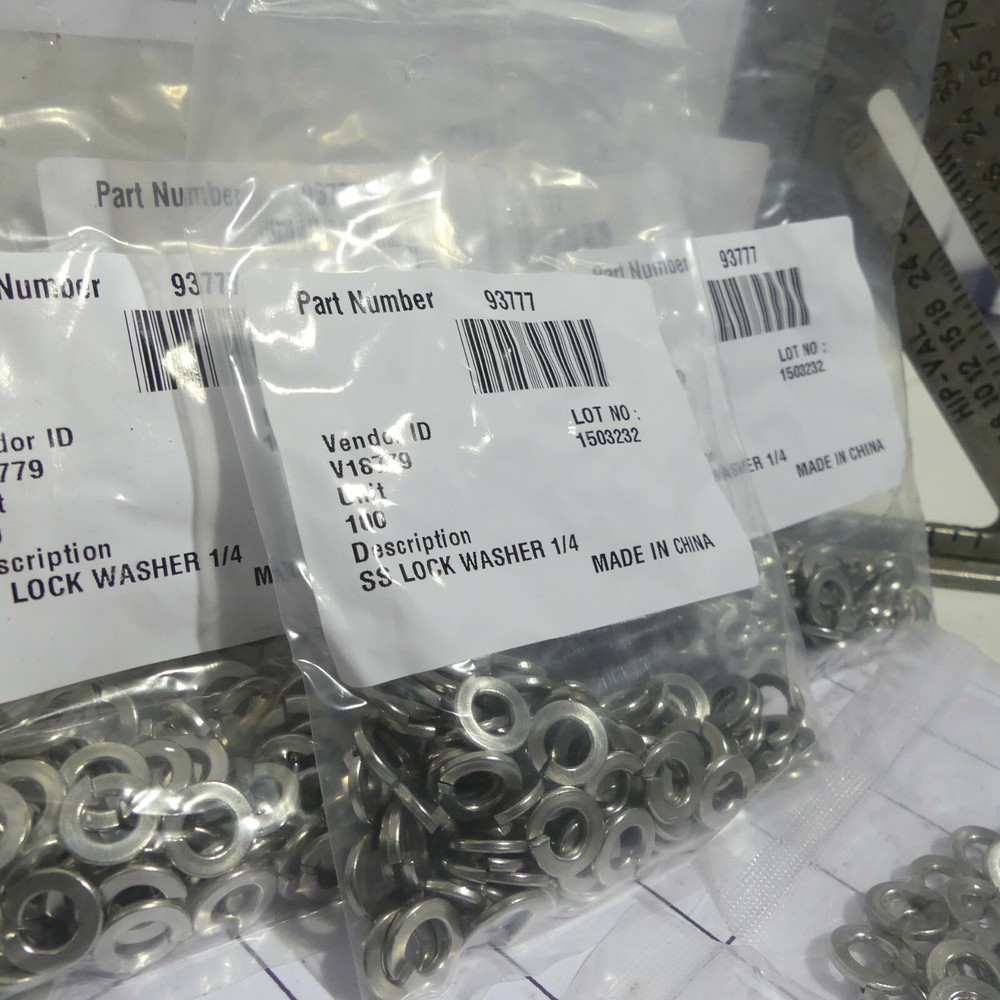 Qty 1000: 1/4" Split Lock Washers Stainless Steel ~ Highest Quality