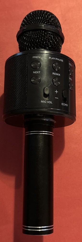 Wireless Bluetooth Karaoke app compatible Microphone Speaker Player Party mic