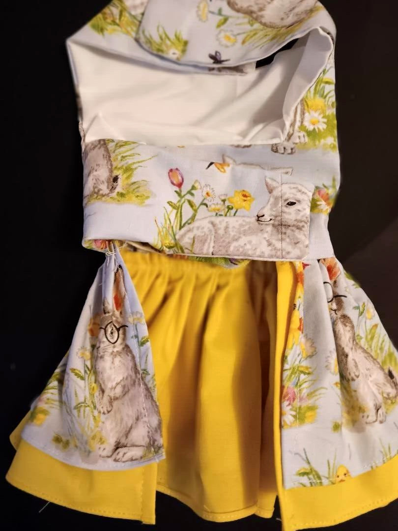 DOG HARNESS DRESS SUMMER BUNNY NEW HANDMADE FREE SHIPPING