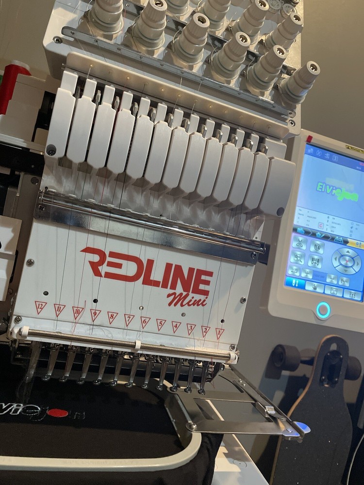 12 needle embroidery machine