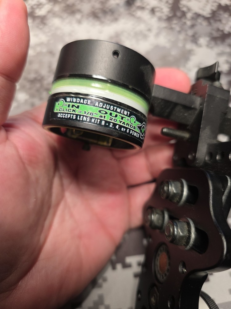 HHA OPTIMIZER LITE ULTRA RIGHT HAND SINGLE PIN SIGHT ARCHERY SIGHT BOW SIGHT