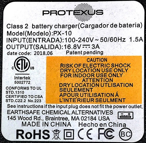 EARTHSAFE EvaClean Protexus PX200ES Cordless Electrostatic Sprayer Hand Held