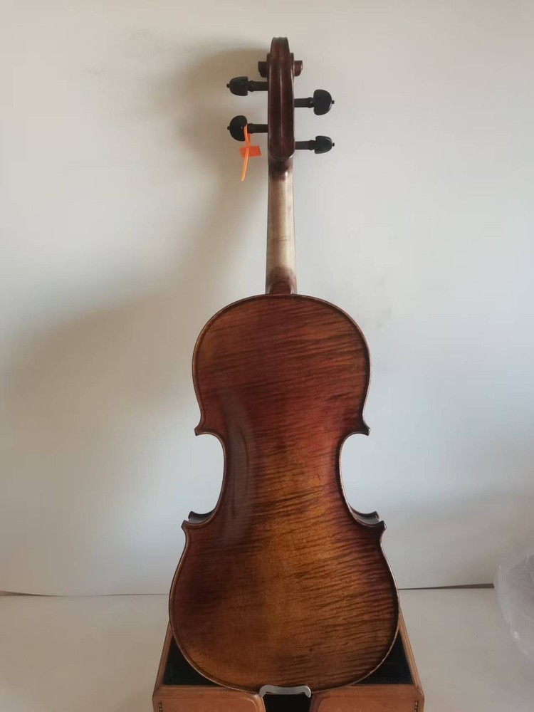 Master 4/4 violin Stradi model 1pc Solid flamed maple back spruce top K3912