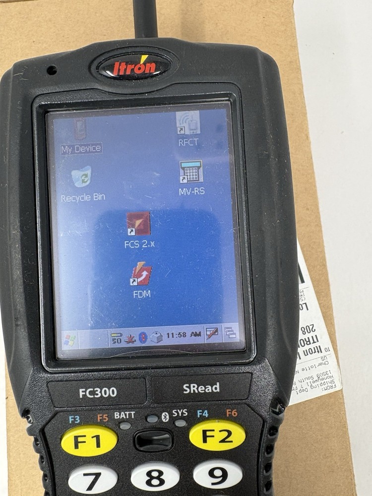 Itron FC300 Mobile Computer SRead Utility Meter Reading Scanner (Quantity 1)