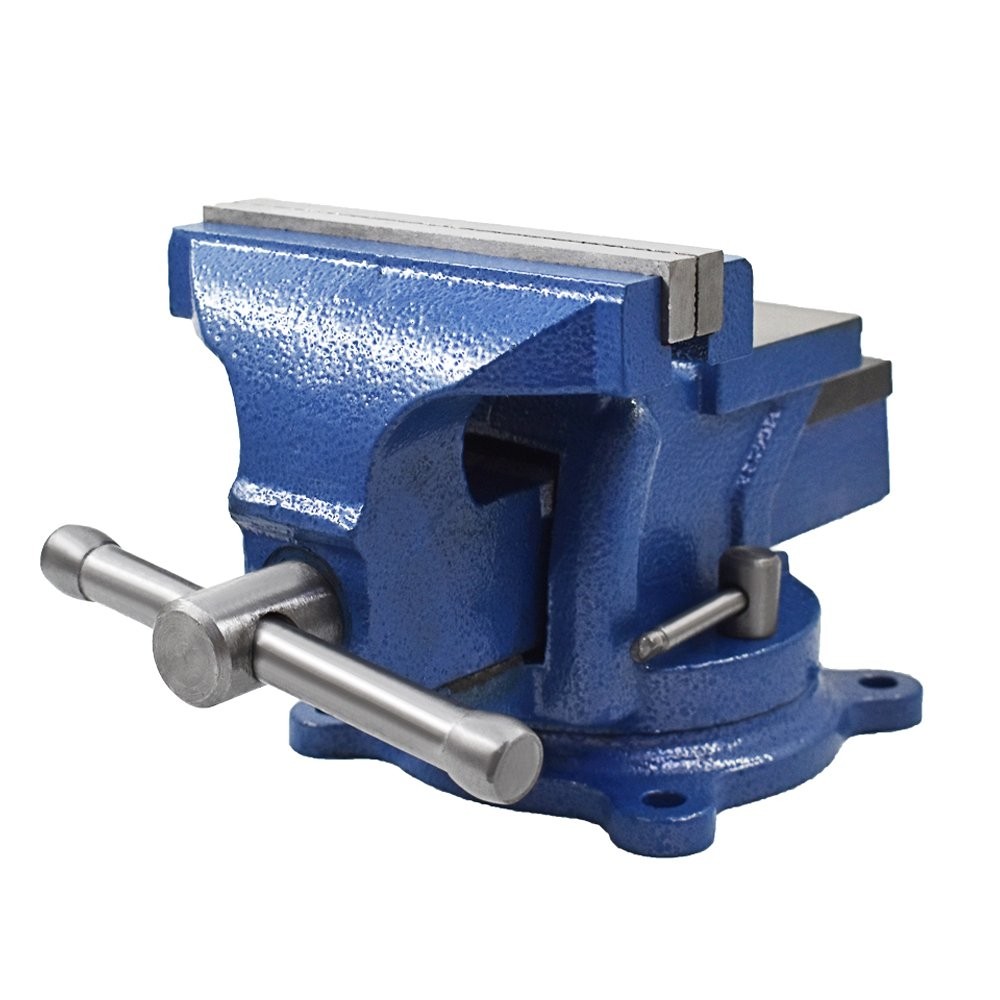 6" Mechanic Bench Vise Table Top Clamp Press Locking Swivel Base Heavy