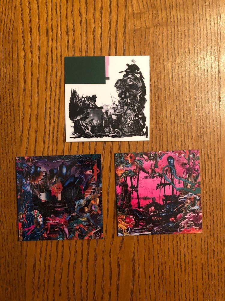 Black Midi fridge magnets