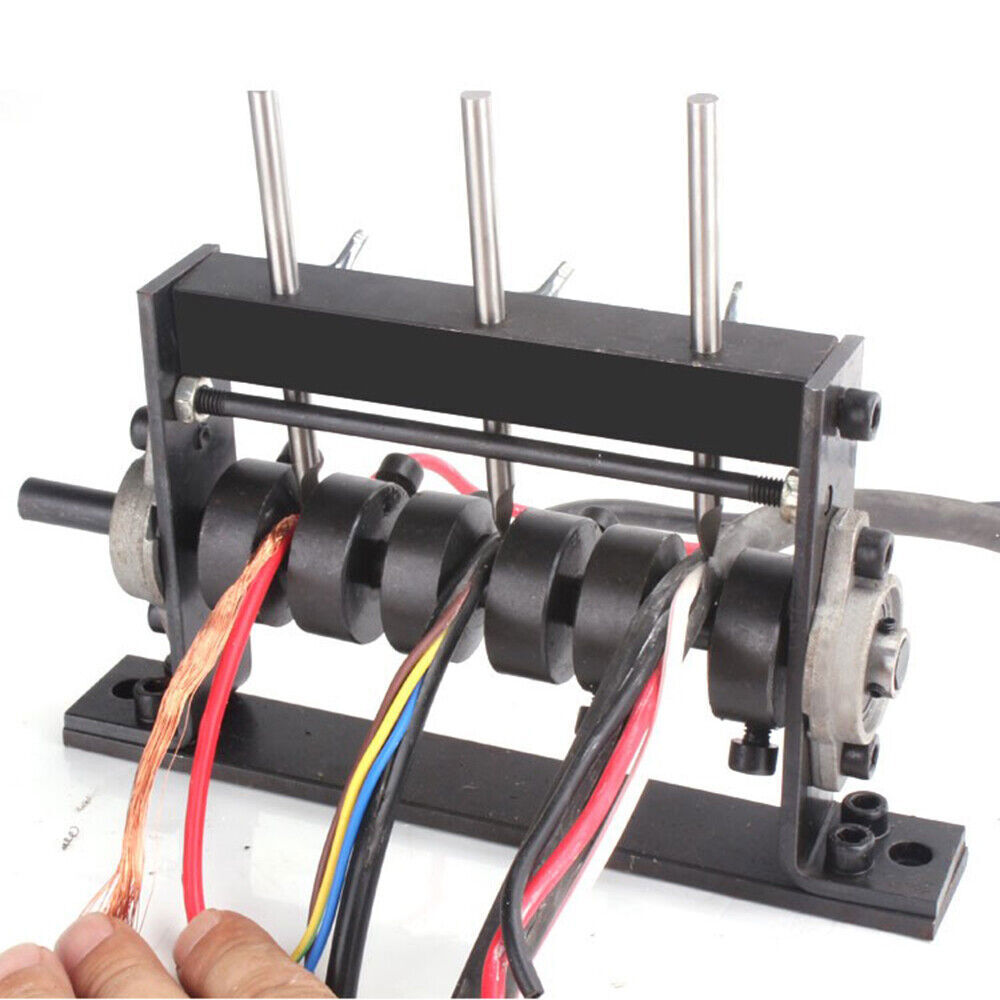 Electric Wire Stripping Stripper Machine Copper Scrap Cable Peeler & 4 blade New