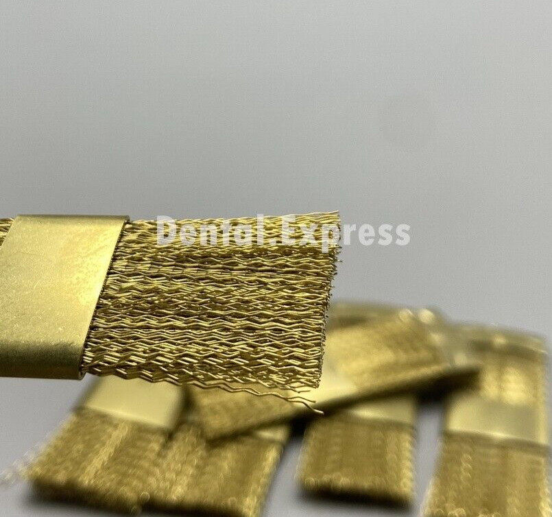 10pcs Dental Brass Wire Brushes Flat Copper Brush For Cleaning Burs Drill Bits