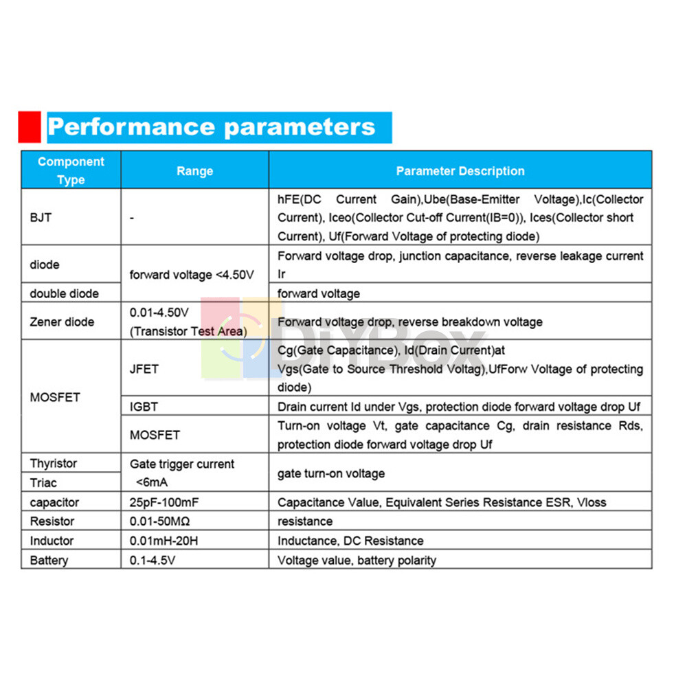LCR-T10H Multi-function Transistor Tester Large Screen Transistor LCR Tester