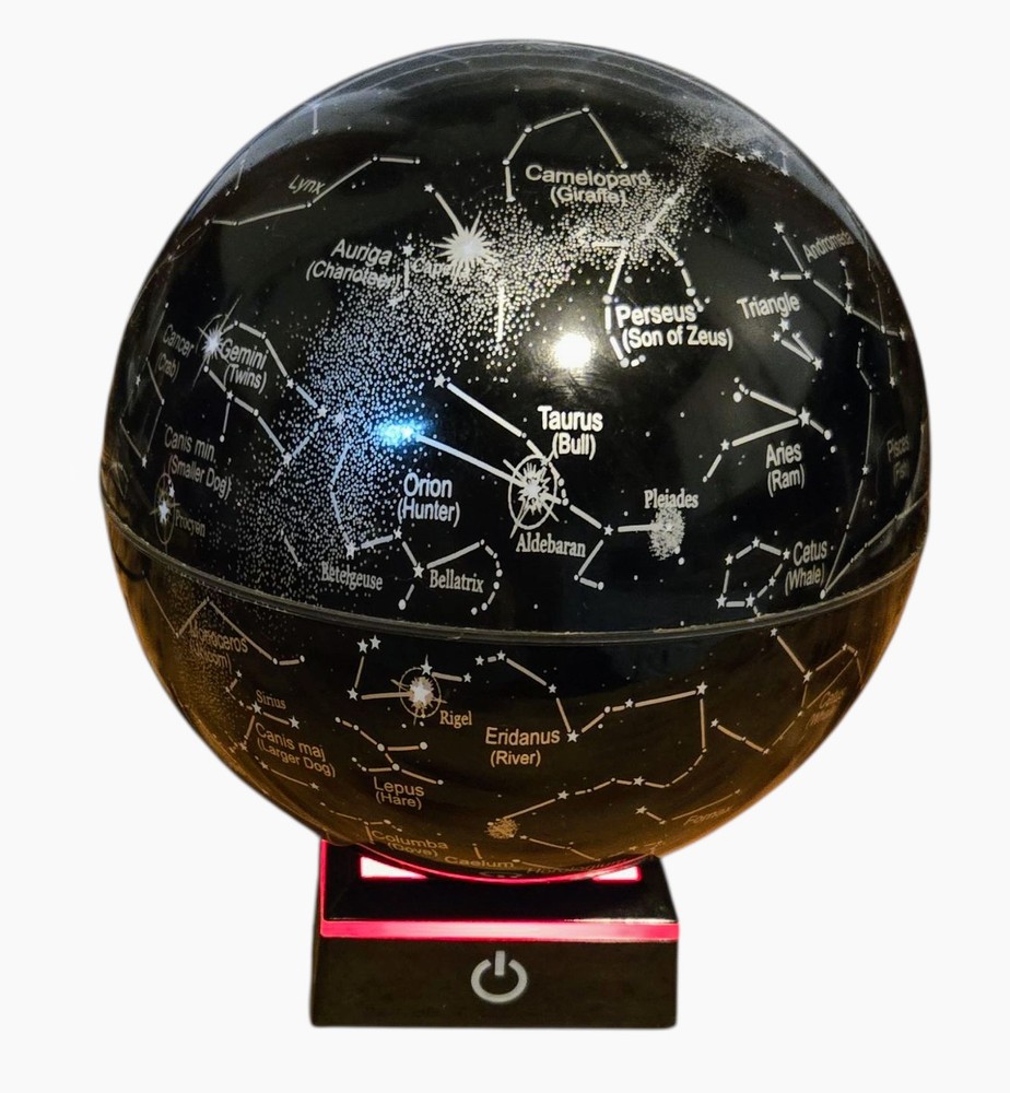 Desktop Magnetic Globe With Light Up Base Constellation Solar System Display