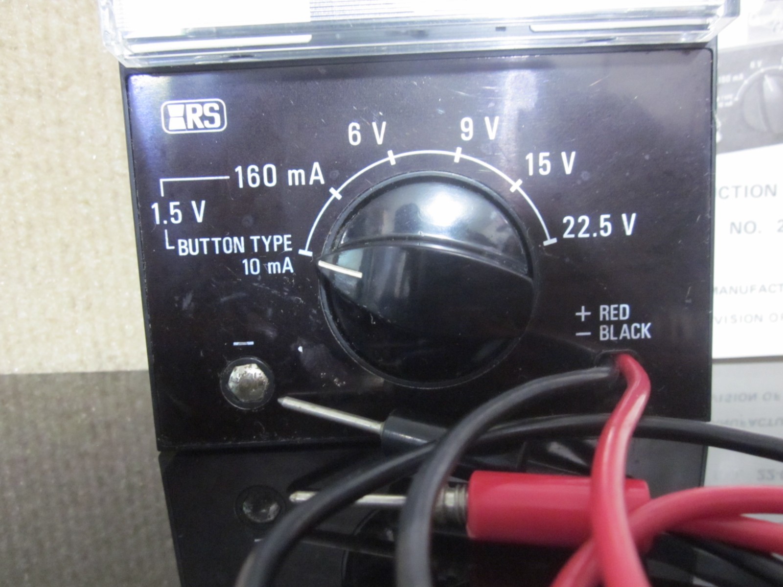 Vintage Radio Shack Battery Tester Meter Micronta Cat. No. 22-030A Tandy