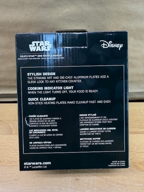 Death Star Mini Waffle Maker - Star Wars Small Kitchen Appliance