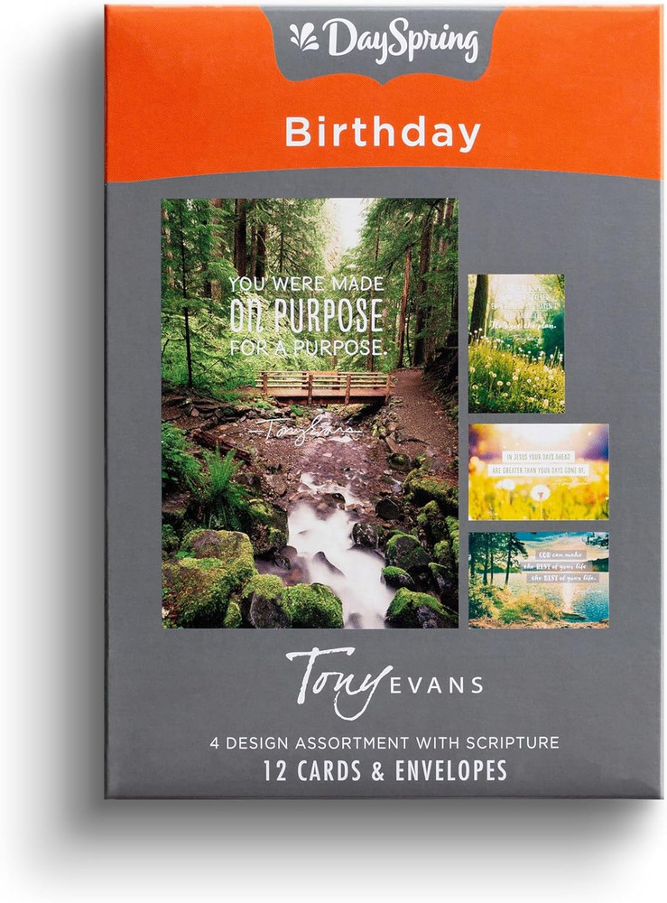 - Tony Evans - You Were Made for a Purpose - 4 Design Assortment with Scripture