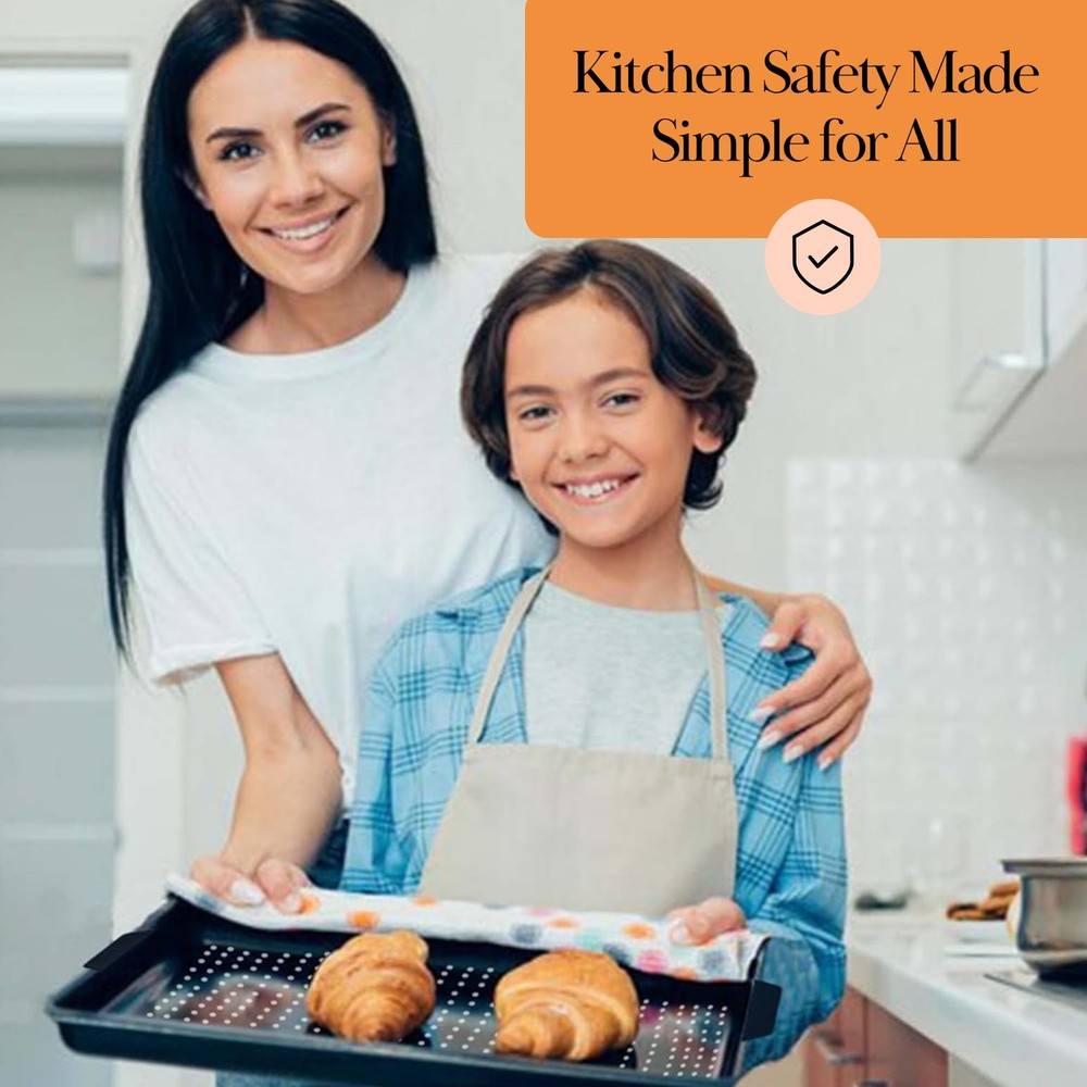 Baking & Splatter Screen for Frying Pan Beckon 17.5" x 12", Black Rectangular