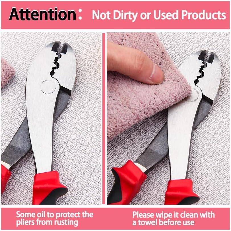 Electrician's Terminal Crimp Pliers with Cutter Wire Crimping Tools Electrical