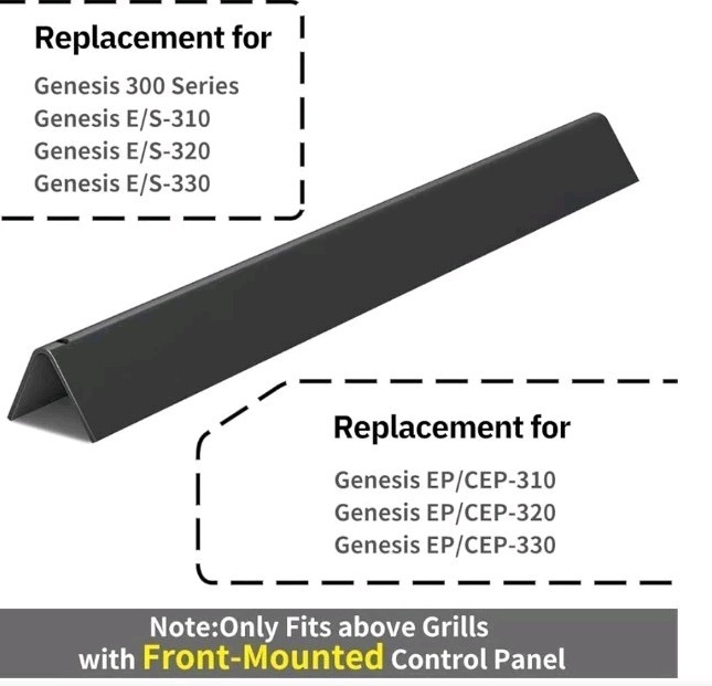 X Home 17.5" Heavier Flavorizer Bars Replacement with Front-Mounted Control, for