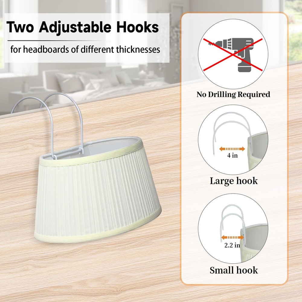 NITOWOLF Bed Reading Light, Headboard Light Reading Lights for Books