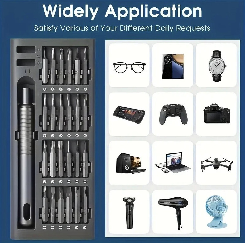 25pcs Mini Screwdriver Set Precision Flat & Phillips Tool Kit Repair - NEW
