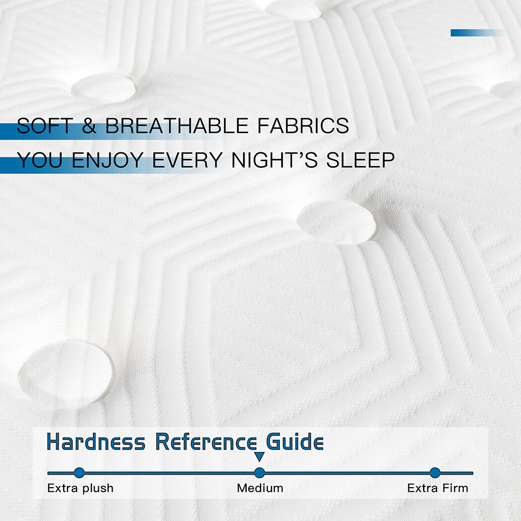 12"/14" Twin Full Queen King Size Mattress Hybrid Foam Pocket Coils Bed In a Box