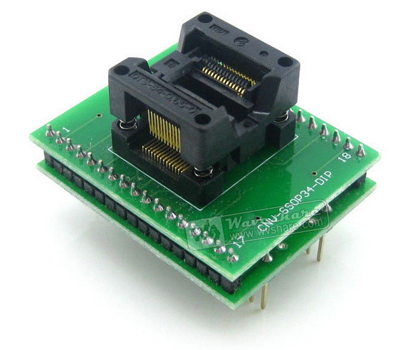 SSOP28 TO DIP28 SSOP28 IC Test Socket Programming Adapter for SSOP28 Package