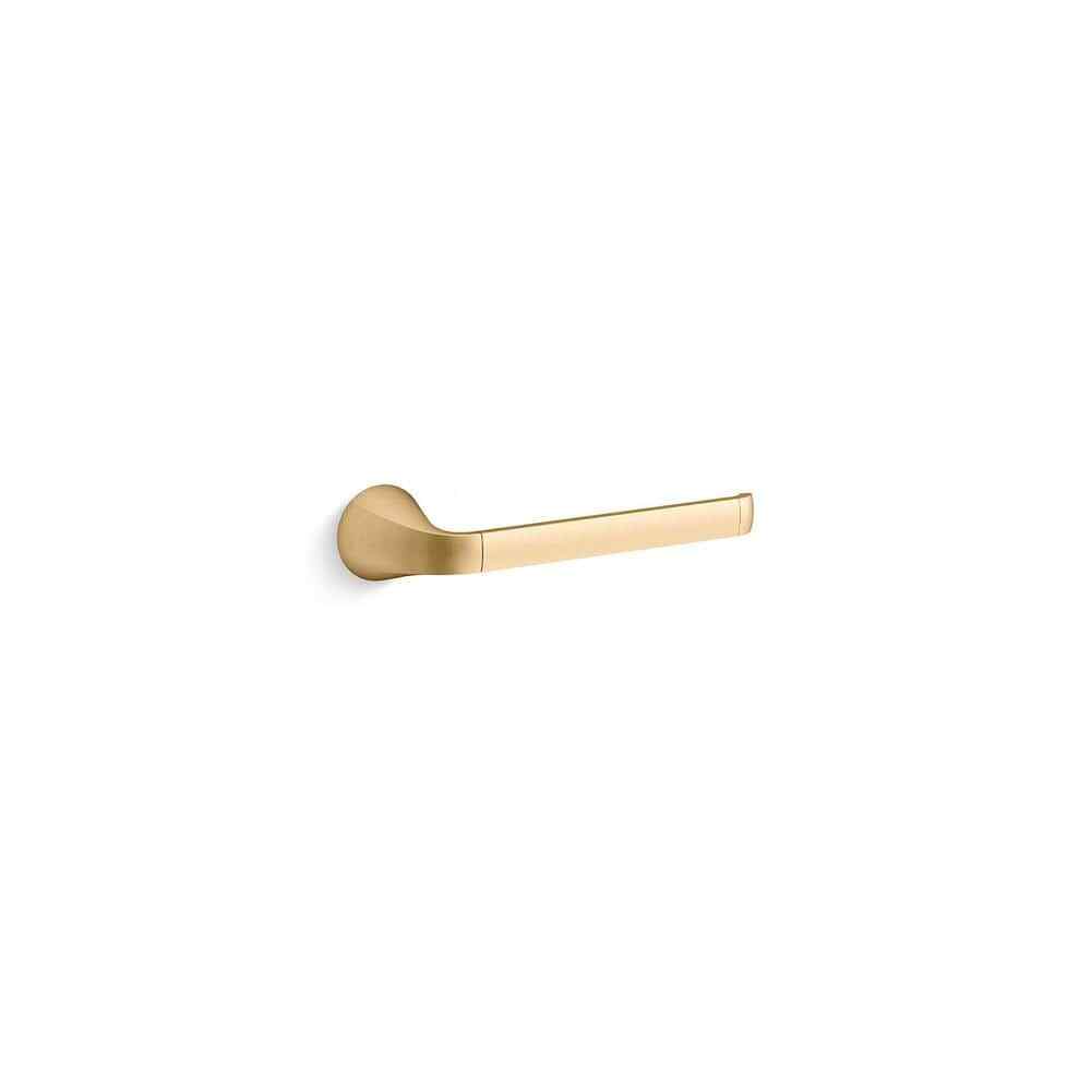KOHLER Cursiva Towel Ring in Vibrant Brushed Moderne Brass K-R26689-2MB
