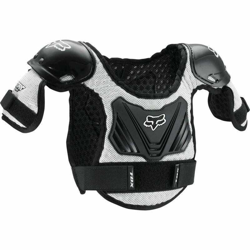 Fox Racing Peewee Titan Black Silver Roost Deflector