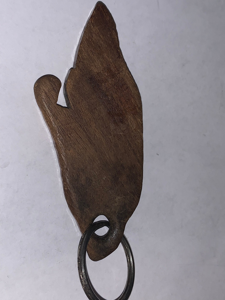 WOODEN BOTTLE OPENER KEYCHAIN
