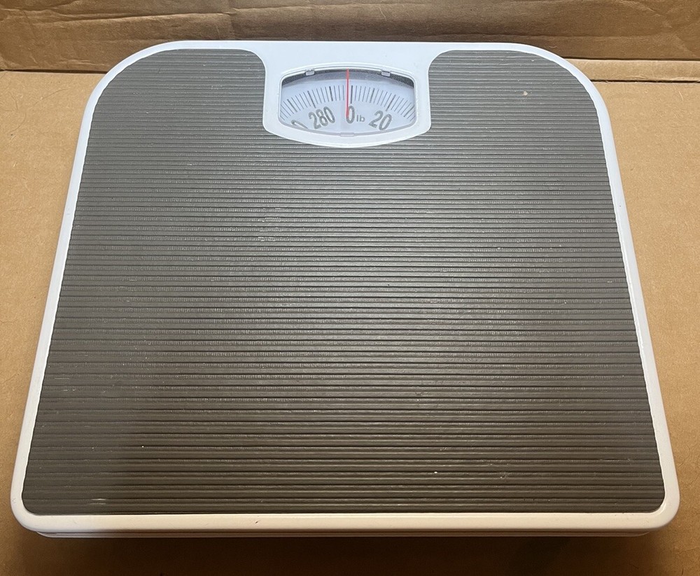 White Analog Scale 300 LB Capacity