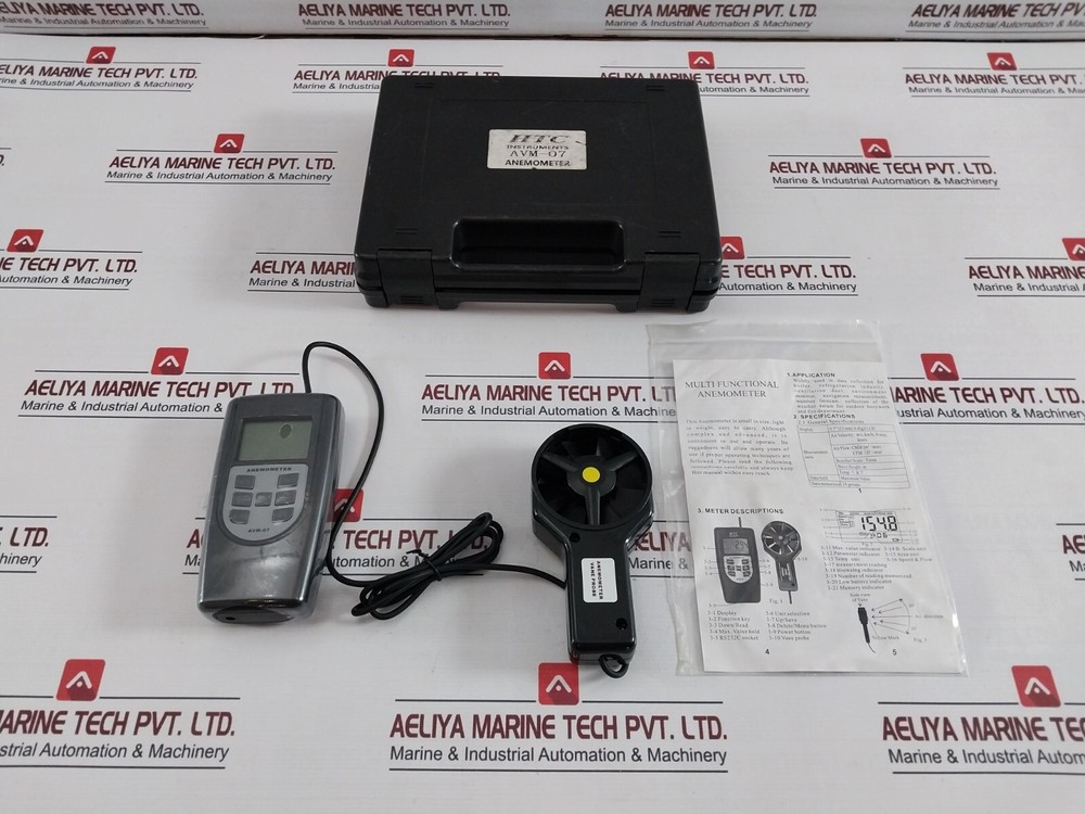 HTC AVM-07 Vane Type Multi Functional Anemometer 0.5" (13MM) 4-Digit LCD