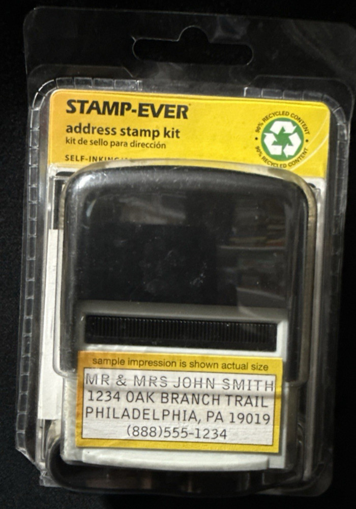 Stamp-Ever Do It Yourself Self-Inking Address Stamp Kit