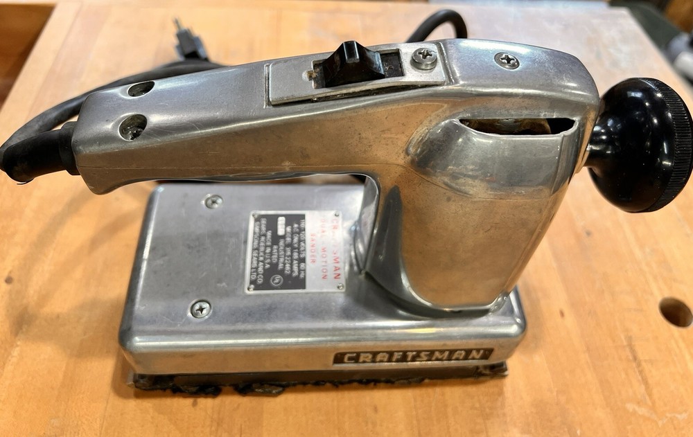 VINTAGE CRAFTSMAN TOOLS PAD SANDER, DUAL MOTION, Model 22462