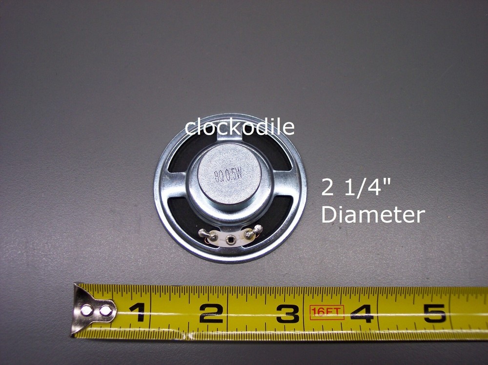 BRAND NEW  2 1/4" REPLACEMENT SPEAKER FOR QUARTZ BATTERY CLOCK MOVEMENT
