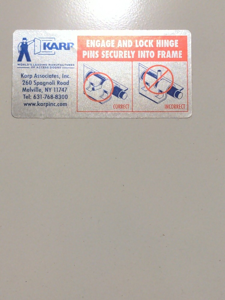 Karp Wall Access Door DSC-214M 24x24 Stud
