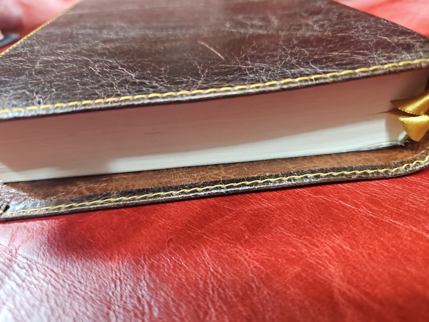 Criswell Study Bible Rebound with Liner Cowhide Nice! Stitched Parameter Nice!