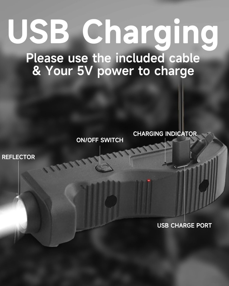 1450 Lumens Flashlight Light,Dual Switch,Strobe Function,Easy to us... Fast Ship