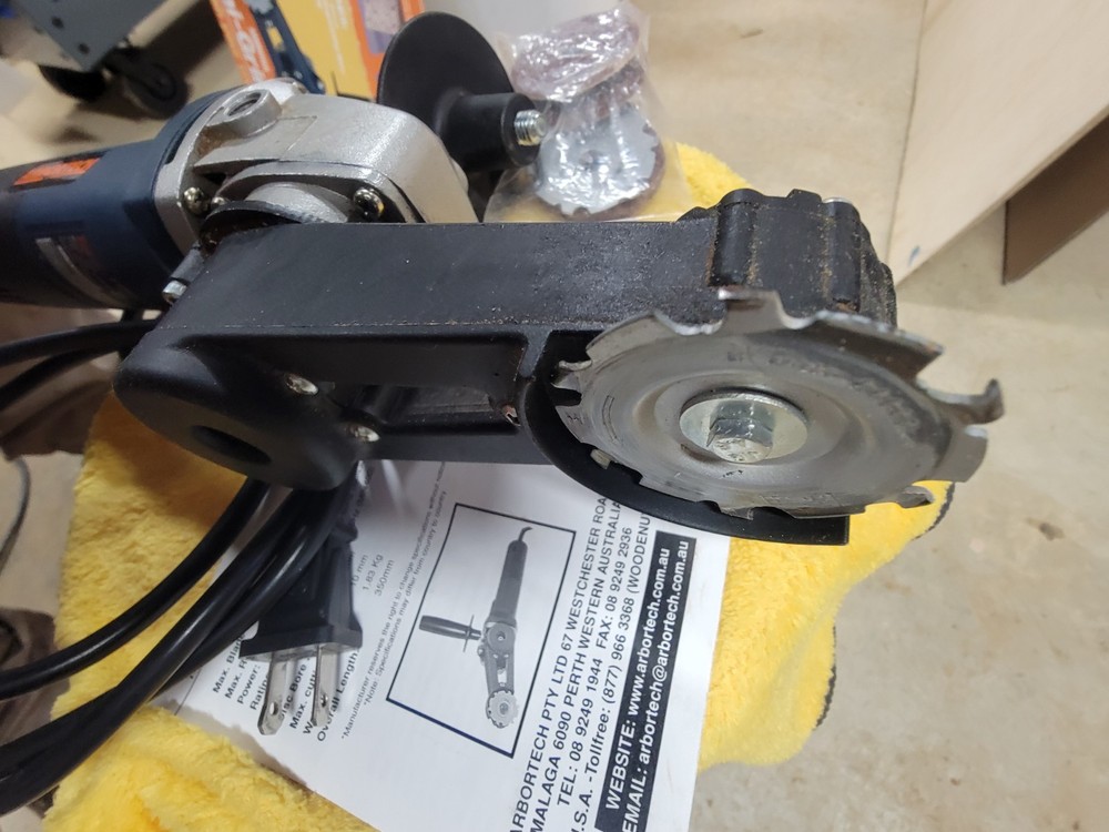 Arbor Tech Mini Grinder. Cutting, Carving, Sanding + Bits and Sander Attachments